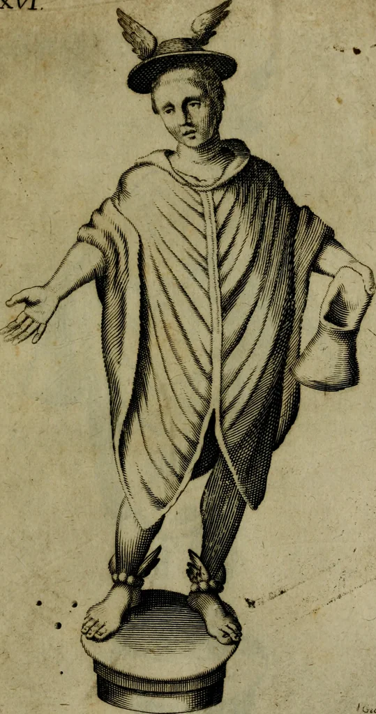 An illustration from Octauij Ferrarij Analecta de re vestiaria, siue, Exercitationes ad Alberti Rubenij Commentarium de re vestiaria, & lato clauo : accessit Dissertatio de veterum lucernis sepulchralibus, 1670, leaf 38