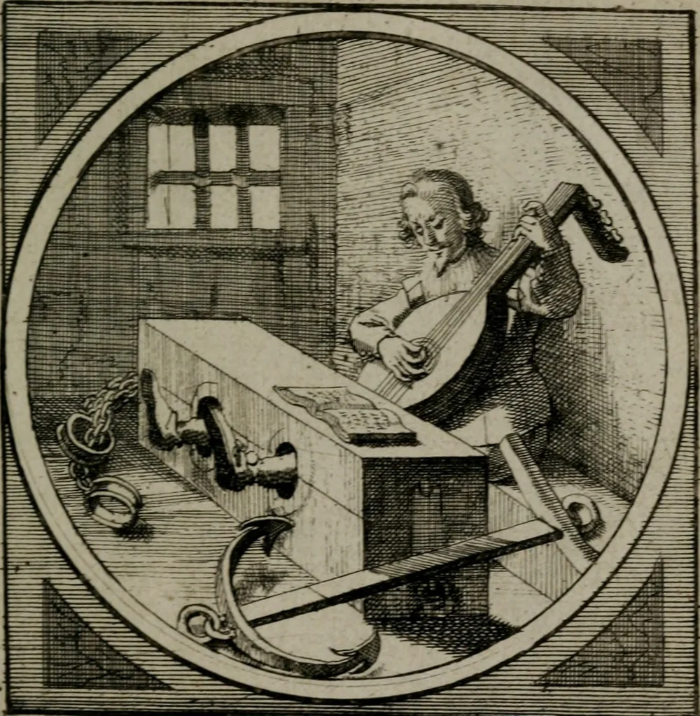 An illustration from Octoginta emblemata moralia nova : e sacris literis petita, formandis ad veram pietatem accommodata, & elegantibus picturis aeri incisis repraesentata, 1630, leaf 148