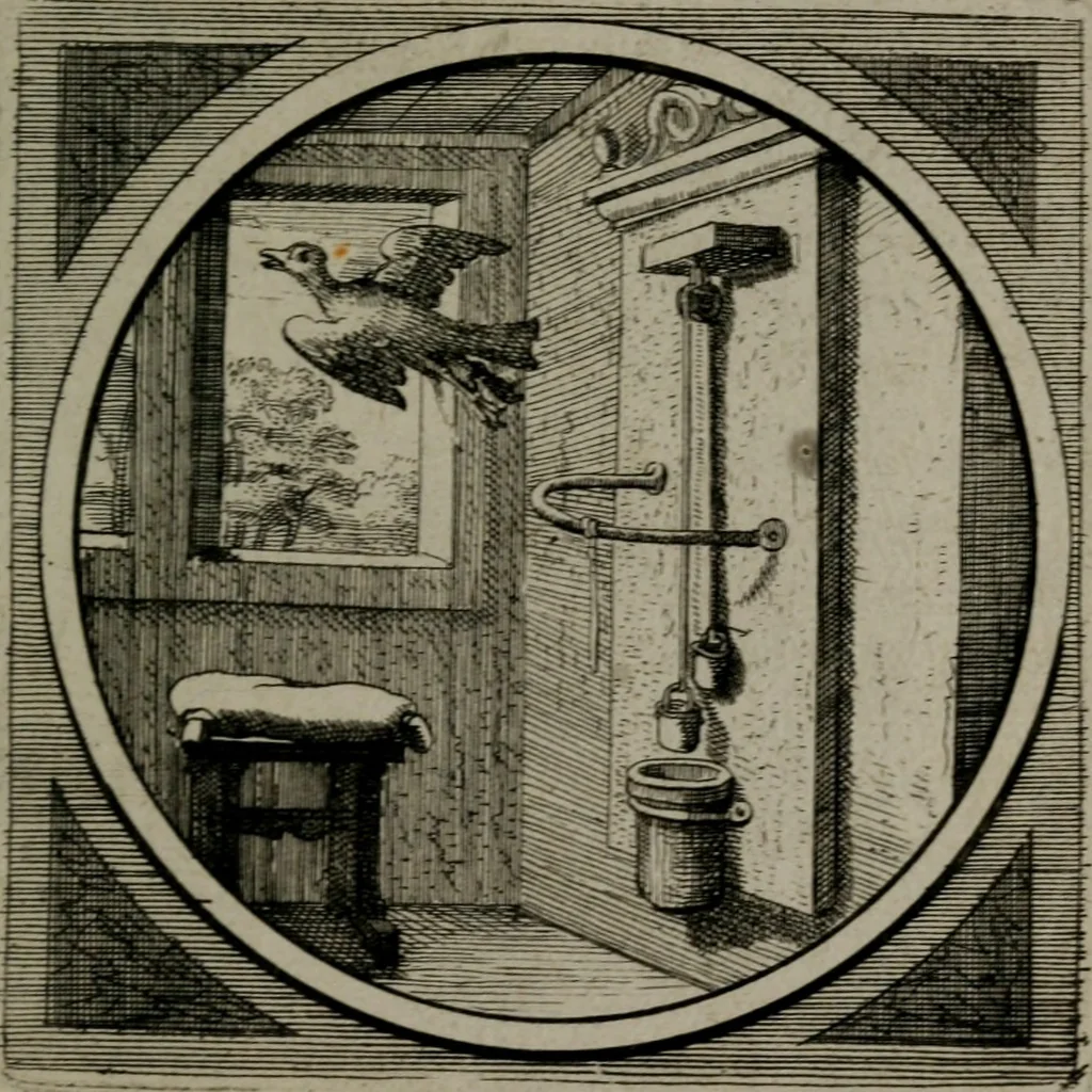 An illustration from Octoginta emblemata moralia nova : e sacris literis petita, formandis ad veram pietatem accommodata, & elegantibus picturis aeri incisis repraesentata, 1630, leaf 168