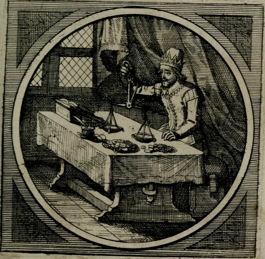 An illustration from Octoginta emblemata moralia nova : e sacris literis petita, formandis ad veram pietatem accommodata, & elegantibus picturis aeri incisis repraesentata, 1630, leaf 184