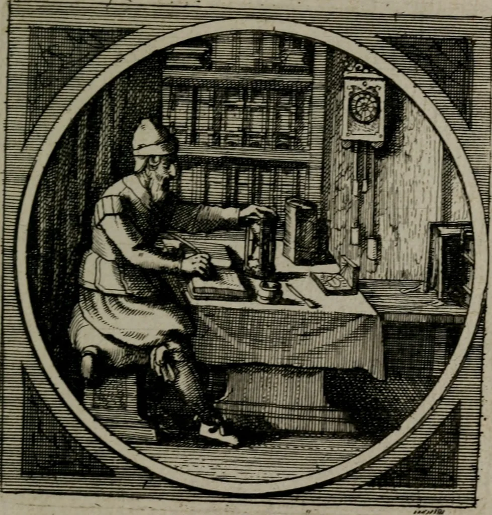 An illustration from Octoginta emblemata moralia nova : e sacris literis petita, formandis ad veram pietatem accommodata, & elegantibus picturis aeri incisis repraesentata, 1630, leaf 280