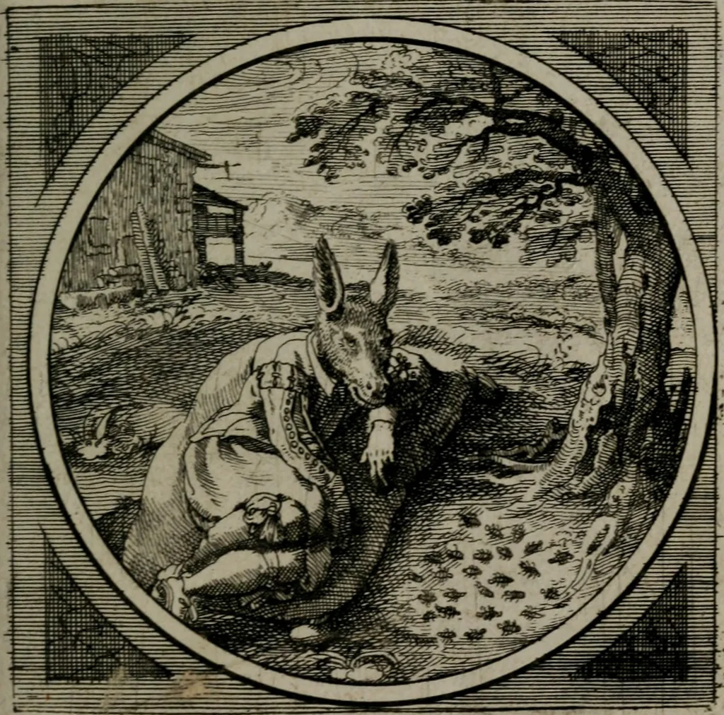 An illustration from Octoginta emblemata moralia nova : e sacris literis petita, formandis ad veram pietatem accommodata, & elegantibus picturis aeri incisis repraesentata, 1630, leaf 284
