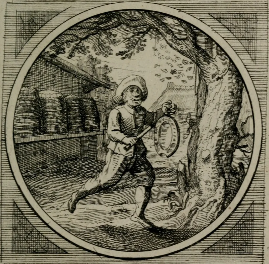 An illustration from Octoginta emblemata moralia nova : e sacris literis petita, formandis ad veram pietatem accommodata, & elegantibus picturis aeri incisis repraesentata, 1630, leaf 292