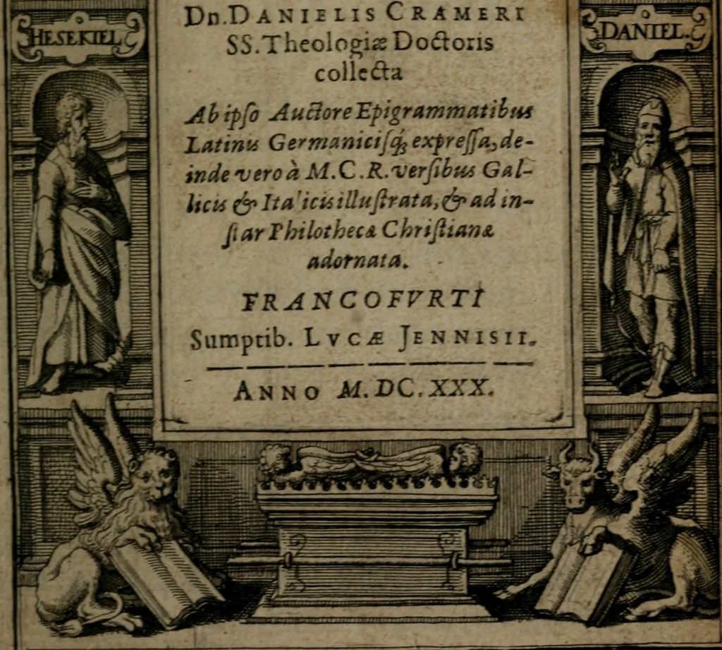 An illustration from Octoginta emblemata moralia nova : e sacris literis petita, formandis ad veram pietatem accommodata, & elegantibus picturis aeri incisis repraesentata, 1630, leaf 4