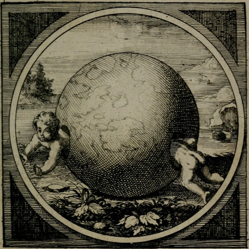 An illustration from Octoginta emblemata moralia nova : e sacris literis petita, formandis ad veram pietatem accommodata, & elegantibus picturis aeri incisis repraesentata, 1630, leaf 40