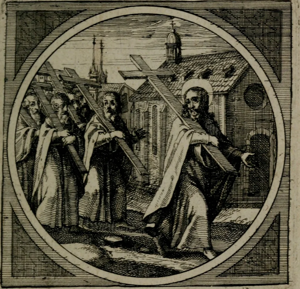 An illustration from Octoginta emblemata moralia nova : e sacris literis petita, formandis ad veram pietatem accommodata, & elegantibus picturis aeri incisis repraesentata, 1630, leaf 48