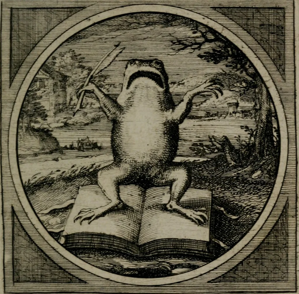 An illustration from Octoginta emblemata moralia nova : e sacris literis petita, formandis ad veram pietatem accommodata, & elegantibus picturis aeri incisis repraesentata, 1630, leaf 84