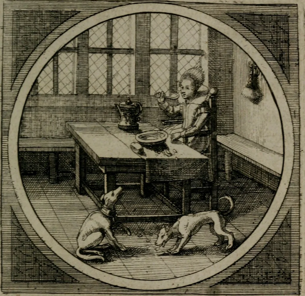 An illustration from Octoginta emblemata moralia nova : e sacris literis petita, formandis ad veram pietatem accommodata, & elegantibus picturis aeri incisis repraesentata, 1630, leaf 88