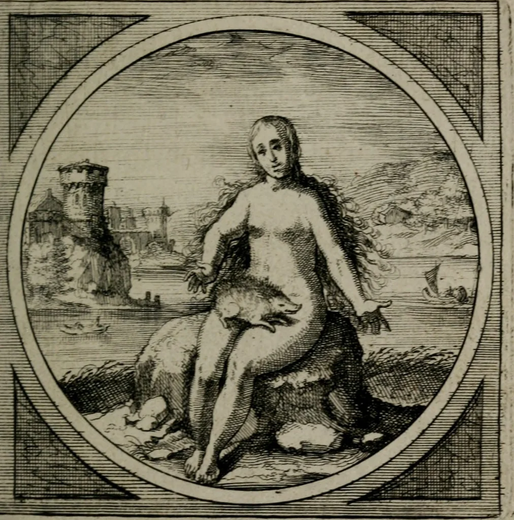 An illustration from Octoginta emblemata moralia nova : e sacris literis petita, formandis ad veram pietatem accommodata, & elegantibus picturis aeri incisis repraesentata, 1630, leaf 96