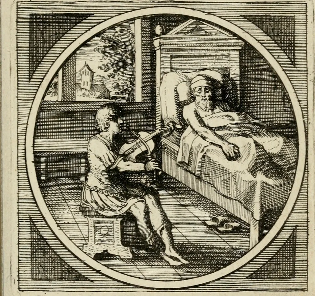 An illustration from Octoginta emblemata moralia nova, e sacris literis petita, formandis ad veram pietatem accommodata, & elegantibus picturis aeri incisis repraesentata, 1630, leaf 122