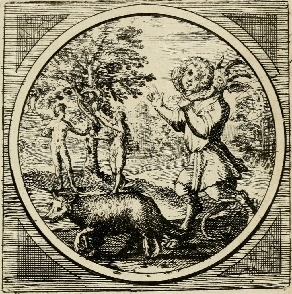 An illustration from Octoginta emblemata moralia nova, e sacris literis petita, formandis ad veram pietatem accommodata, & elegantibus picturis aeri incisis repraesentata, 1630, leaf 218
