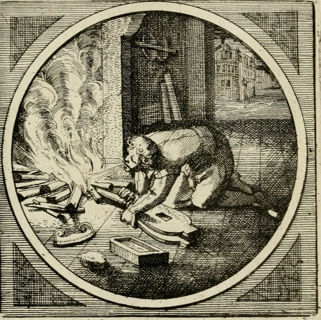 An illustration from Octoginta emblemata moralia nova, e sacris literis petita, formandis ad veram pietatem accommodata, & elegantibus picturis aeri incisis repraesentata, 1630, leaf 226