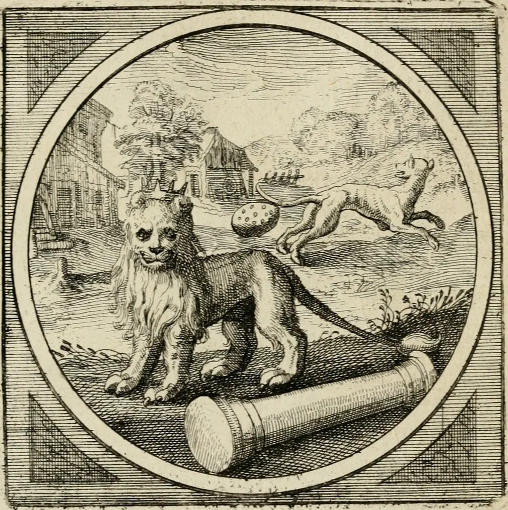 An illustration from Octoginta emblemata moralia nova, e sacris literis petita, formandis ad veram pietatem accommodata, & elegantibus picturis aeri incisis repraesentata, 1630, leaf 234