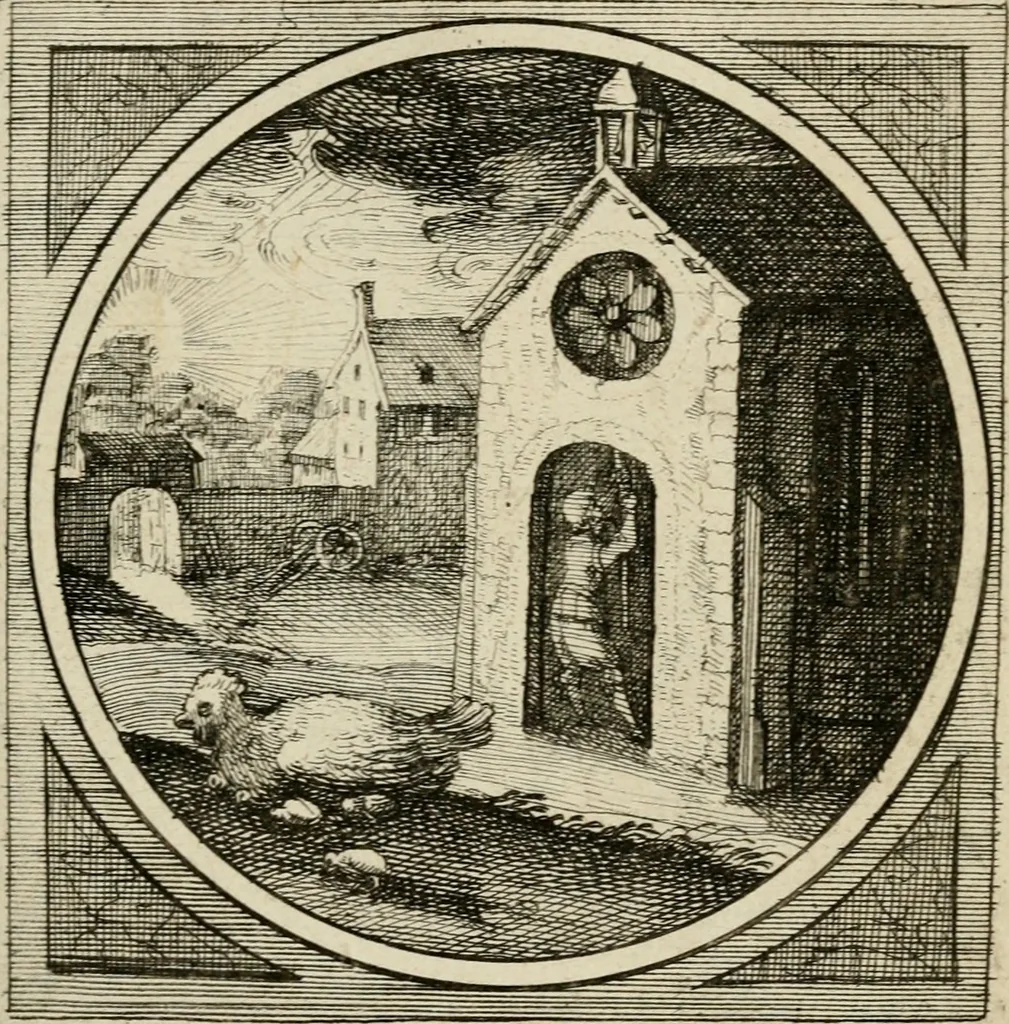 An illustration from Octoginta emblemata moralia nova, e sacris literis petita, formandis ad veram pietatem accommodata, & elegantibus picturis aeri incisis repraesentata, 1630, leaf 262