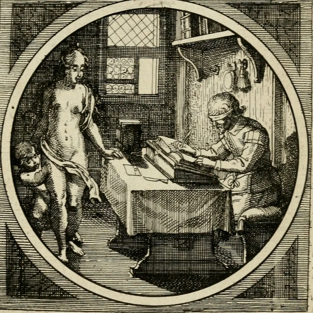 An illustration from Octoginta emblemata moralia nova, e sacris literis petita, formandis ad veram pietatem accommodata, & elegantibus picturis aeri incisis repraesentata, 1630, leaf 266