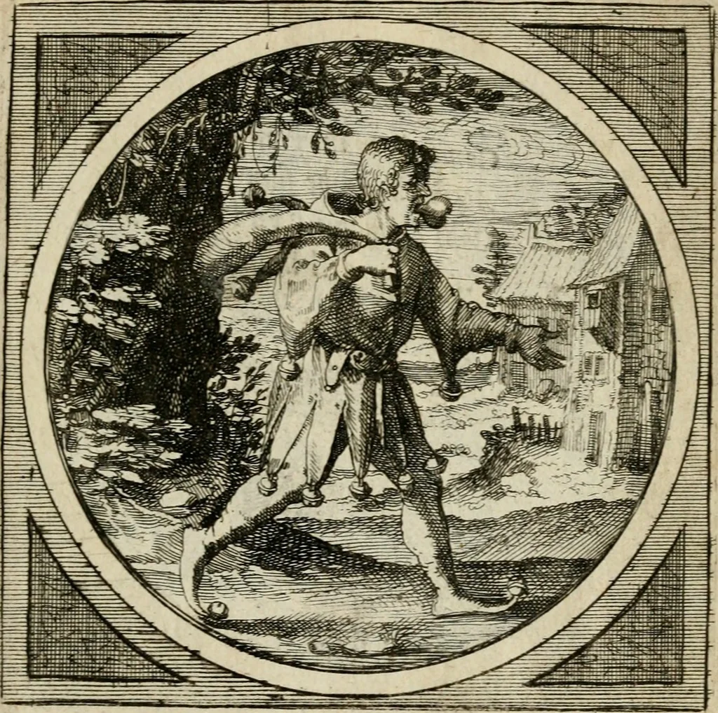 An illustration from Octoginta emblemata moralia nova, e sacris literis petita, formandis ad veram pietatem accommodata, & elegantibus picturis aeri incisis repraesentata, 1630, leaf 346