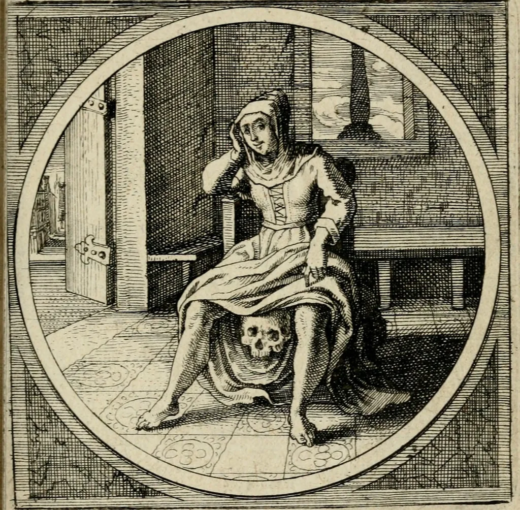 An illustration from Octoginta emblemata moralia nova, e sacris literis petita, formandis ad veram pietatem accommodata, & elegantibus picturis aeri incisis repraesentata, 1630, leaf 46