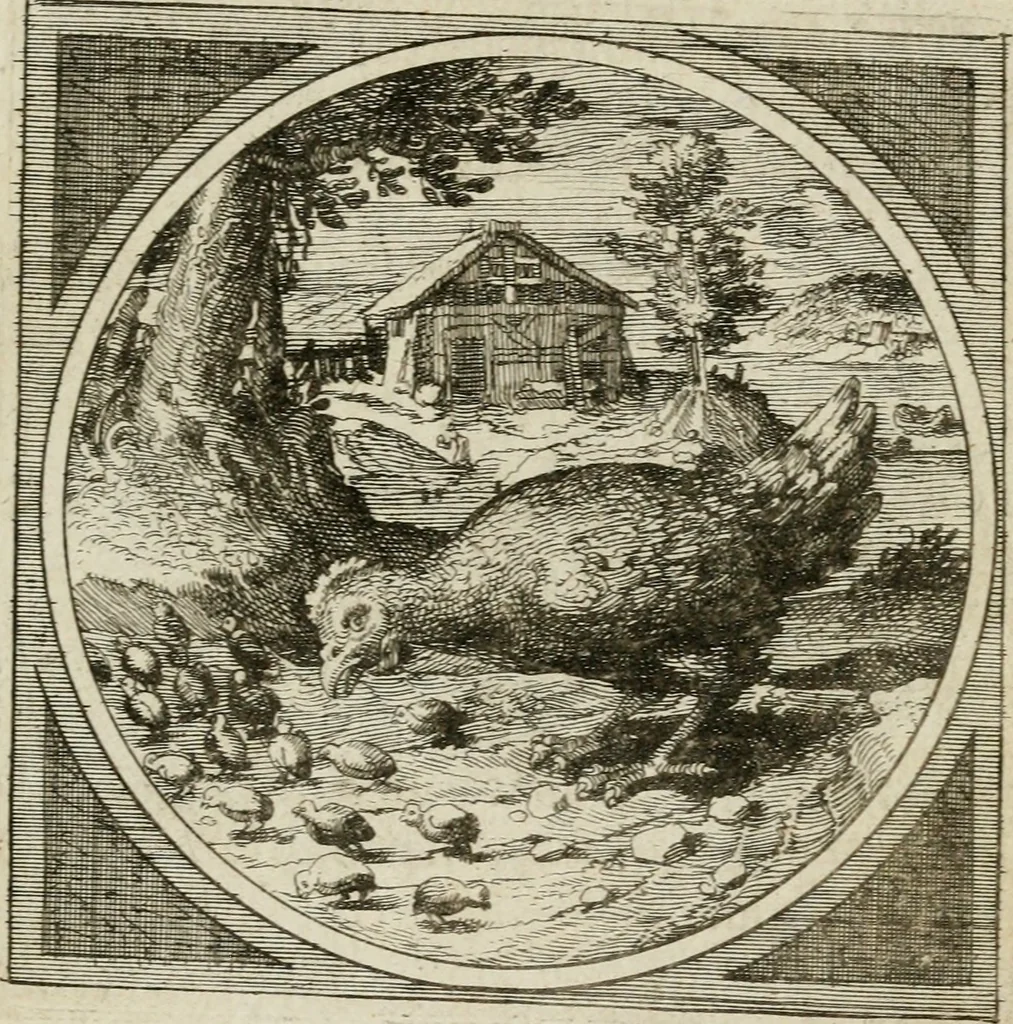 An illustration from Octoginta emblemata moralia nova, e sacris literis petita, formandis ad veram pietatem accommodata, & elegantibus picturis aeri incisis repraesentata, 1630, leaf 58