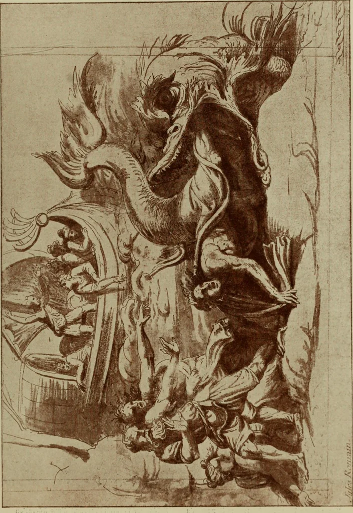 An illustration from Starye gody, 1907, leaf 104