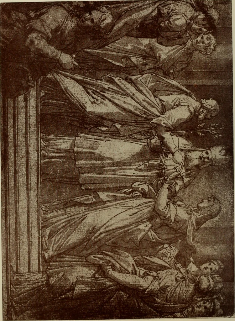 An illustration from Starye gody, 1907, leaf 111
