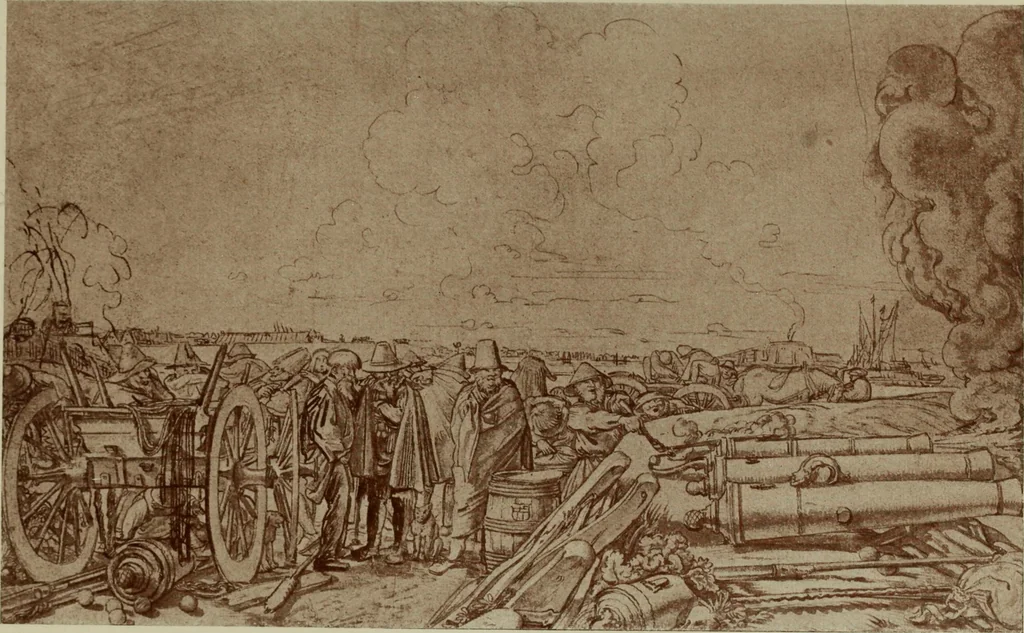 An illustration from Starye gody, 1907, leaf 152