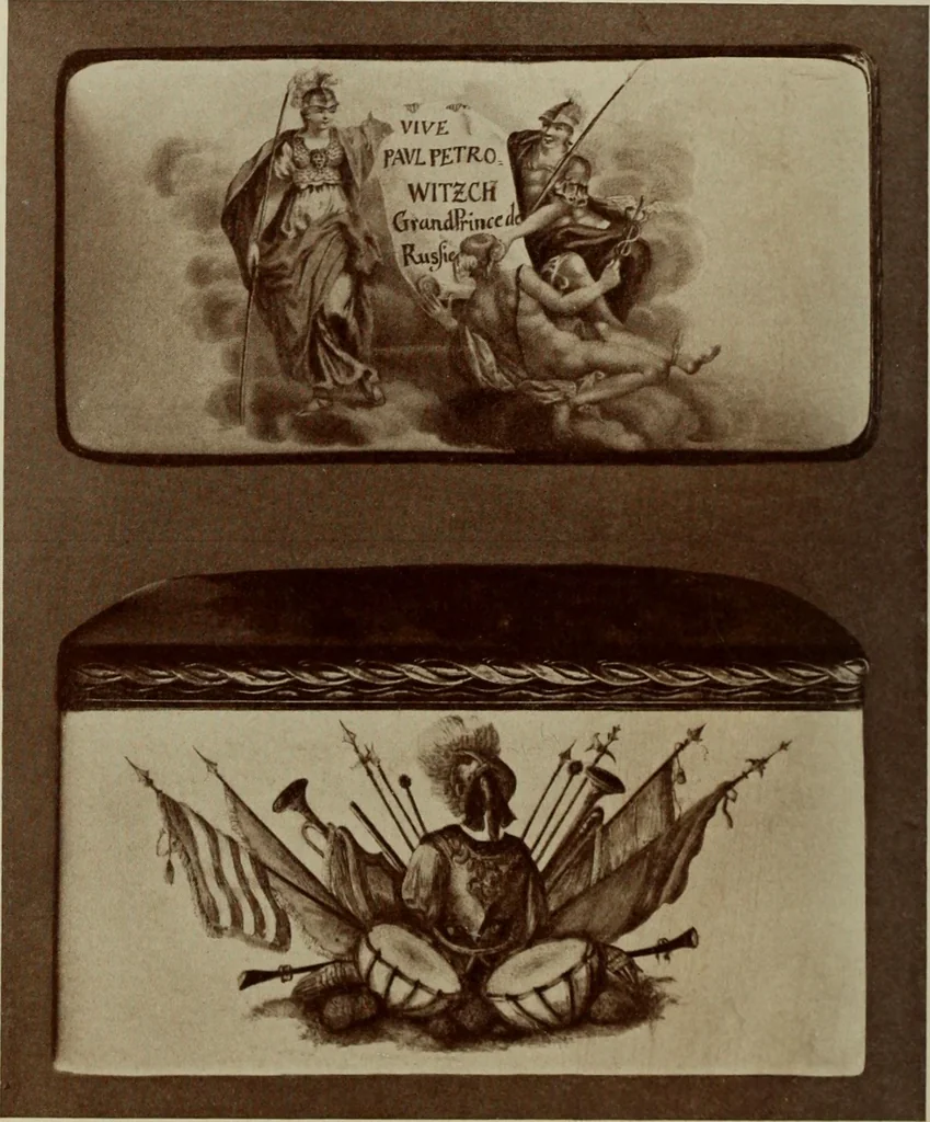 An illustration from Starye gody, 1907, leaf 293