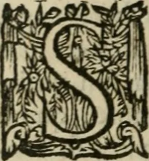An illustration from Oeuures morales et diuersifiees en histoires, pleines de beaux exemples, enrichies d'enseignemens vertueux, & embellies de plusieurs sentences & discours. Lé tout tiré des plus signalez & remarquables autheurs grecs, latins & françois, qui ont escrit de tout temps, pour l'enseignement de toutes personnes, qui aspirent à vertu & philosphie chrestienne. Reueues, corrigées & augmentées de plus des deux tiers, outre la precedente impression, 1584, leaf 1001