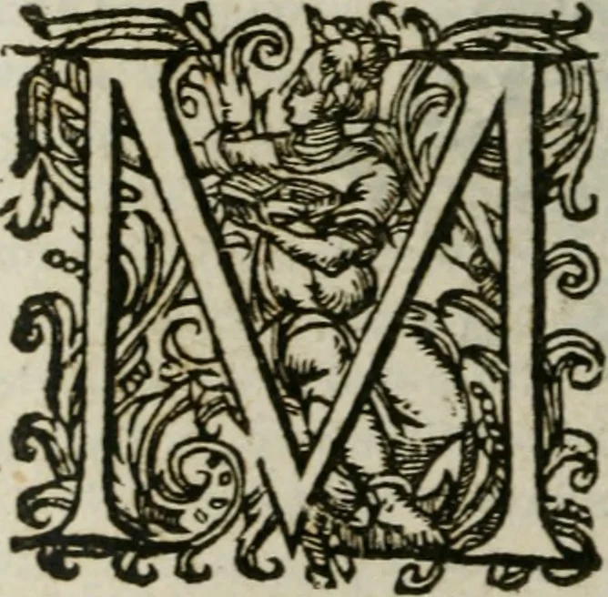 An illustration from Oeuures morales et diuersifiees en histoires, pleines de beaux exemples, enrichies d'enseignemens vertueux, & embellies de plusieurs sentences & discours. Lé tout tiré des plus signalez & remarquables autheurs grecs, latins & françois, qui ont escrit de tout temps, pour l'enseignement de toutes personnes, qui aspirent à vertu & philosphie chrestienne. Reueues, corrigées & augmentées de plus des deux tiers, outre la precedente impression, 1584, leaf 1131