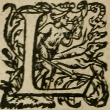 An illustration from Oeuures morales et diuersifiees en histoires, pleines de beaux exemples, enrichies d'enseignemens vertueux, & embellies de plusieurs sentences & discours. Lé tout tiré des plus signalez & remarquables autheurs grecs, latins & françois, qui ont escrit de tout temps, pour l'enseignement de toutes personnes, qui aspirent à vertu & philosphie chrestienne. Reueues, corrigées & augmentées de plus des deux tiers, outre la precedente impression, 1584, leaf 1199
