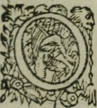 An illustration from Oeuures morales et diuersifiees en histoires, pleines de beaux exemples, enrichies d'enseignemens vertueux, & embellies de plusieurs sentences & discours. Lé tout tiré des plus signalez & remarquables autheurs grecs, latins & françois, qui ont escrit de tout temps, pour l'enseignement de toutes personnes, qui aspirent à vertu & philosphie chrestienne. Reueues, corrigées & augmentées de plus des deux tiers, outre la precedente impression, 1584, leaf 412