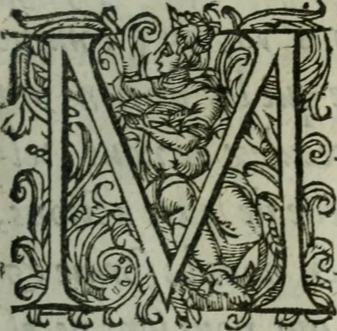 An illustration from Oeuures morales et diuersifiees en histoires, pleines de beaux exemples, enrichies d'enseignemens vertueux, & embellies de plusieurs sentences & discours. Lé tout tiré des plus signalez & remarquables autheurs grecs, latins & françois, qui ont escrit de tout temps, pour l'enseignement de toutes personnes, qui aspirent à vertu & philosphie chrestienne. Reueues, corrigées & augmentées de plus des deux tiers, outre la precedente impression, 1584, leaf 6