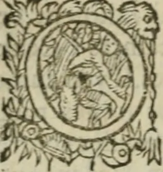 An illustration from Oeuures morales et diuersifiees en histoires, pleines de beaux exemples, enrichies d'enseignemens vertueux, & embellies de plusieurs sentences & discours. Lé tout tiré des plus signalez & remarquables autheurs grecs, latins & françois, qui ont escrit de tout temps, pour l'enseignement de toutes personnes, qui aspirent à vertu & philosphie chrestienne. Reueues, corrigées & augmentées de plus des deux tiers, outre la precedente impression, 1584, leaf 95