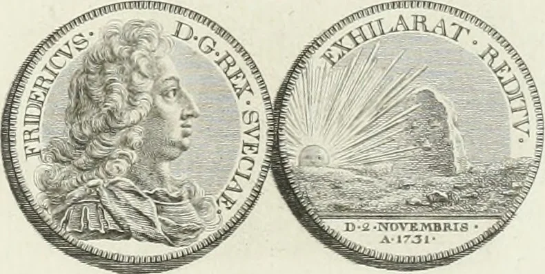An illustration from Oeuvre du chevalier Hedlinger, ou, Recueil des medailles de ce celebre artiste, gravées en taille douce, accompagnées d'une explication historique et critique, et précédées de la vie de l'auteur, 1778, leaf 116