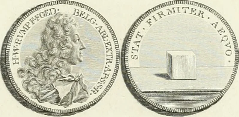 An illustration from Oeuvre du chevalier Hedlinger, ou, Recueil des medailles de ce celebre artiste, gravées en taille douce, accompagnées d'une explication historique et critique, et précédées de la vie de l'auteur, 1778, leaf 124
