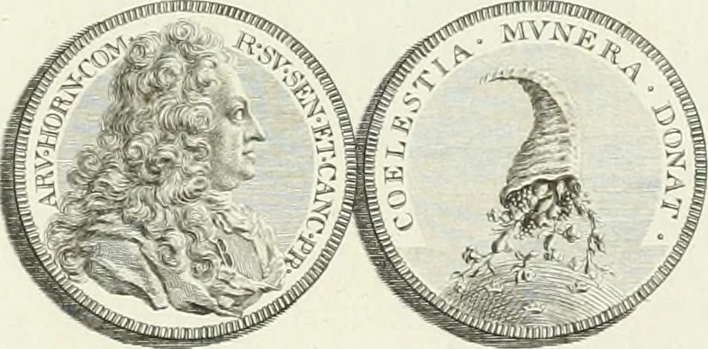 An illustration from Oeuvre du chevalier Hedlinger, ou, Recueil des medailles de ce celebre artiste, gravées en taille douce, accompagnées d'une explication historique et critique, et précédées de la vie de l'auteur, 1778, leaf 124