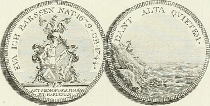 An illustration from Oeuvre du chevalier Hedlinger, ou, Recueil des medailles de ce celebre artiste, gravées en taille douce, accompagnées d'une explication historique et critique, et précédées de la vie de l'auteur, 1778, leaf 124