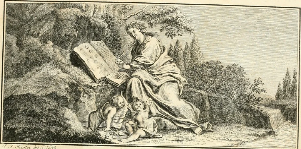 An illustration from Oeuvre du chevalier Hedlinger, ou, Recueil des medailles de ce celebre artiste, gravées en taille douce, accompagnées d'une explication historique et critique, et précédées de la vie de l'auteur, 1778, leaf 174