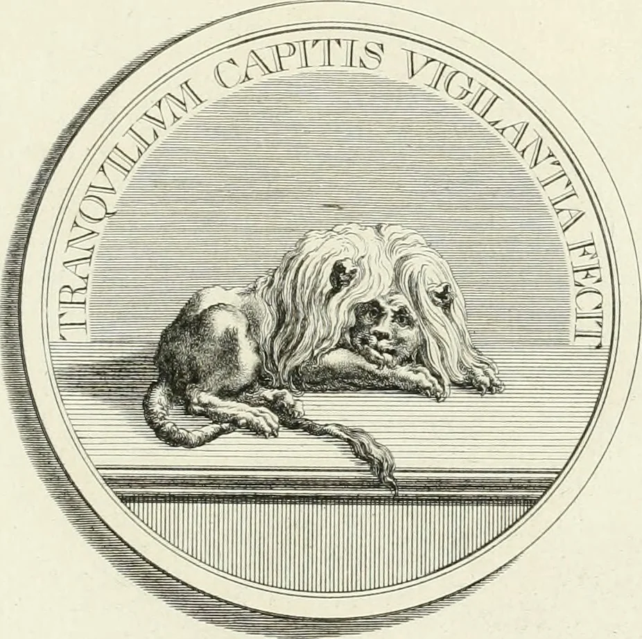 An illustration from Oeuvre du chevalier Hedlinger, ou, Recueil des medailles de ce celebre artiste, gravées en taille douce, accompagnées d'une explication historique et critique, et précédées de la vie de l'auteur, 1778, leaf 28