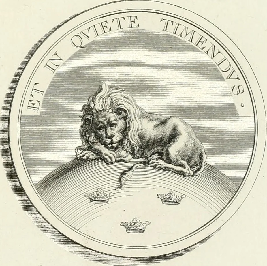 An illustration from Oeuvre du chevalier Hedlinger, ou, Recueil des medailles de ce celebre artiste, gravées en taille douce, accompagnées d'une explication historique et critique, et précédées de la vie de l'auteur, 1778, leaf 28