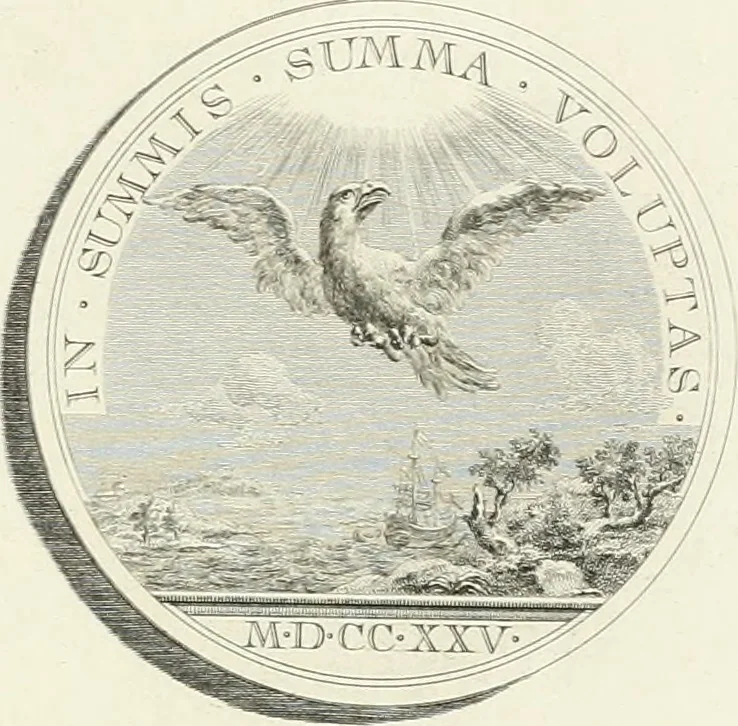 An illustration from Oeuvre du chevalier Hedlinger, ou, Recueil des medailles de ce celebre artiste, gravées en taille douce, accompagnées d'une explication historique et critique, et précédées de la vie de l'auteur, 1778, leaf 36