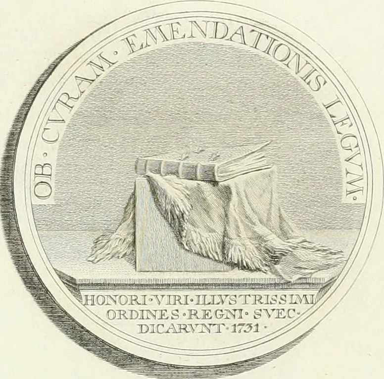 An illustration from Oeuvre du chevalier Hedlinger, ou, Recueil des medailles de ce celebre artiste, gravées en taille douce, accompagnées d'une explication historique et critique, et précédées de la vie de l'auteur, 1778, leaf 40
