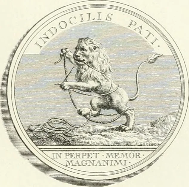 An illustration from Oeuvre du chevalier Hedlinger, ou, Recueil des medailles de ce celebre artiste, gravées en taille douce, accompagnées d'une explication historique et critique, et précédées de la vie de l'auteur, 1778, leaf 60