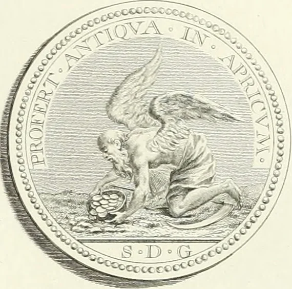 An illustration from Oeuvre du chevalier Hedlinger, ou, Recueil des medailles de ce celebre artiste, gravées en taille douce, accompagnées d'une explication historique et critique, et précédées de la vie de l'auteur, 1778, leaf 72