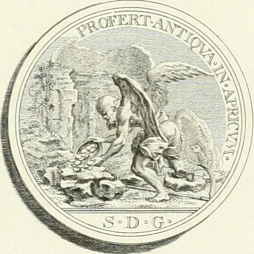 An illustration from Oeuvre du chevalier Hedlinger, ou, Recueil des medailles de ce celebre artiste, gravées en taille douce, accompagnées d'une explication historique et critique, et précédées de la vie de l'auteur, 1778, leaf 72