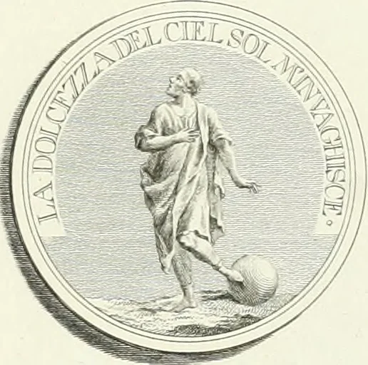 An illustration from Oeuvre du chevalier Hedlinger, ou, Recueil des medailles de ce celebre artiste, gravées en taille douce, accompagnées d'une explication historique et critique, et précédées de la vie de l'auteur, 1778, leaf 72