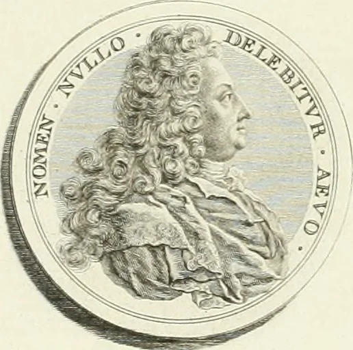 An illustration from Oeuvre du chevalier Hedlinger, ou, Recueil des medailles de ce celebre artiste, gravées en taille douce, accompagnées d'une explication historique et critique, et précédées de la vie de l'auteur, 1778, leaf 80