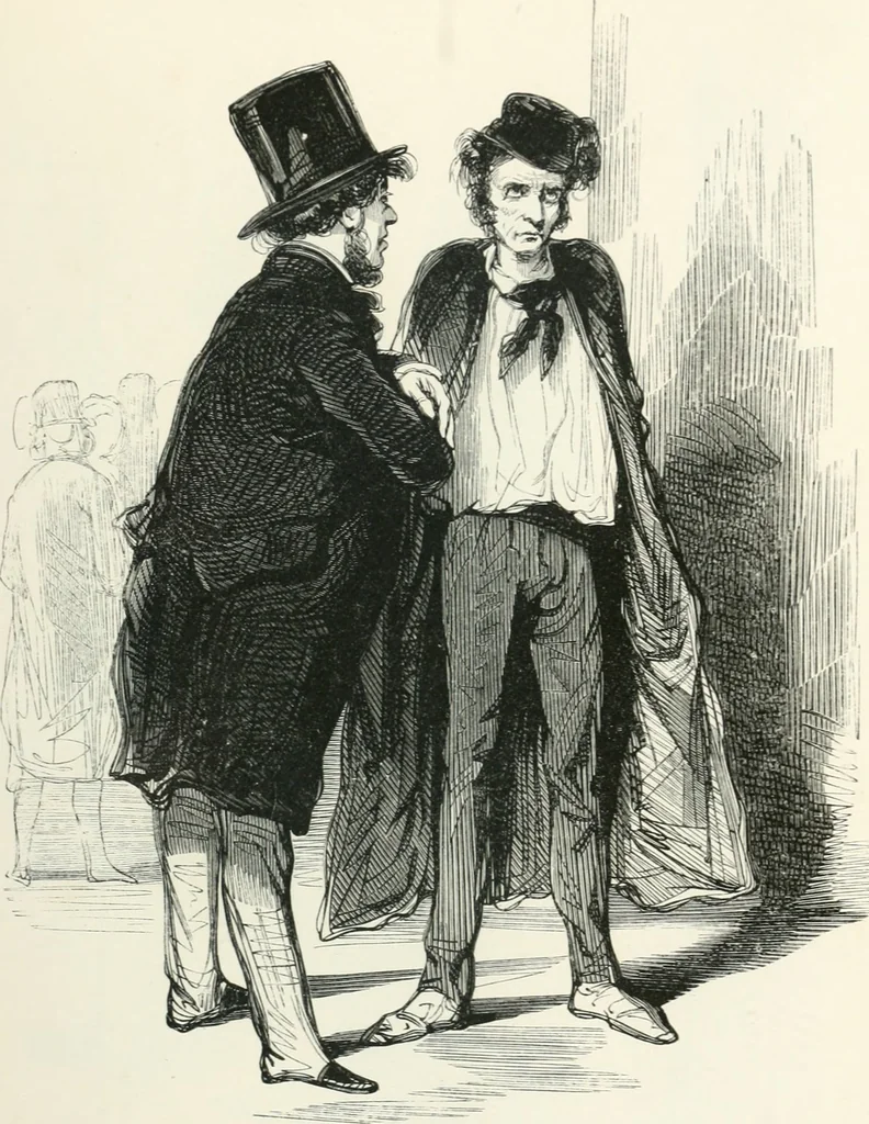 An illustration from Oeuvres choisies de Gavarni, 1848, leaf 104