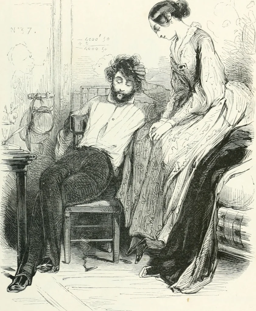 An illustration from Oeuvres choisies de Gavarni, 1848, leaf 108