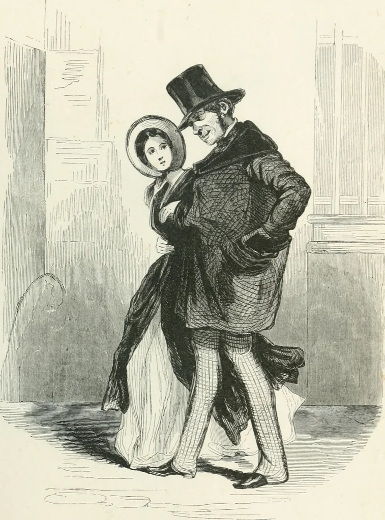 An illustration from Oeuvres choisies de Gavarni, 1848, leaf 12