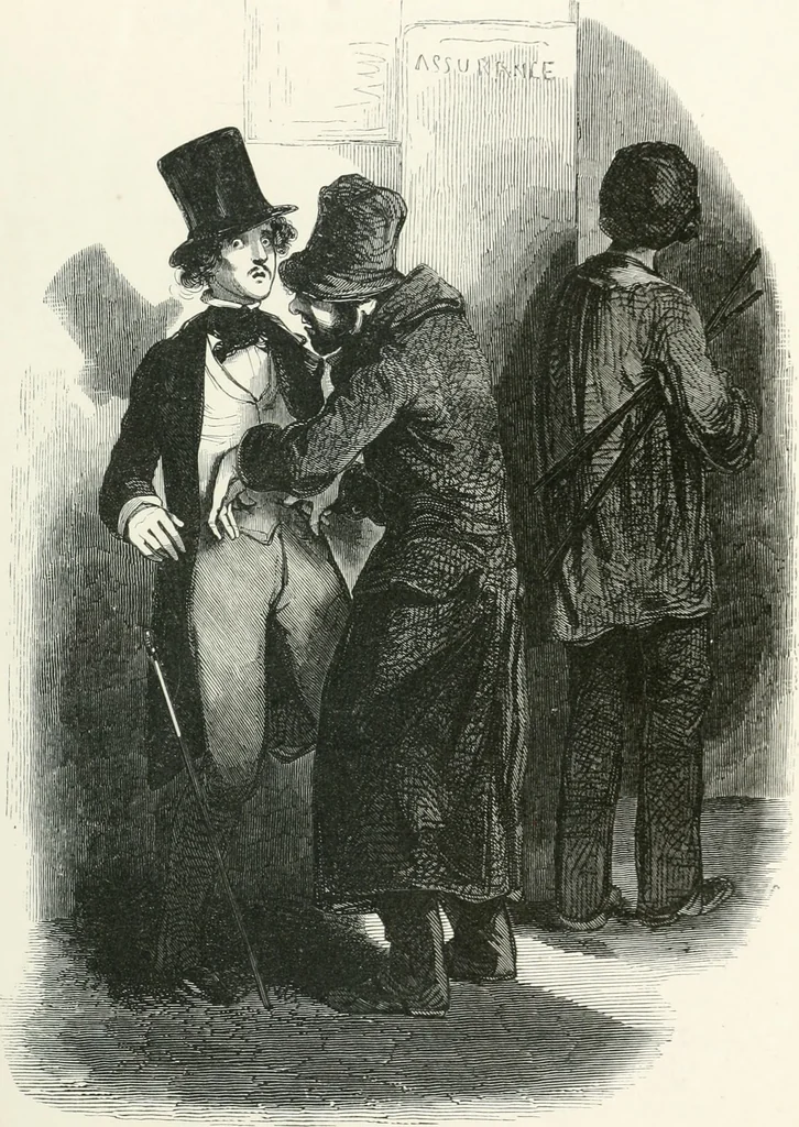 An illustration from Oeuvres choisies de Gavarni, 1848, leaf 144